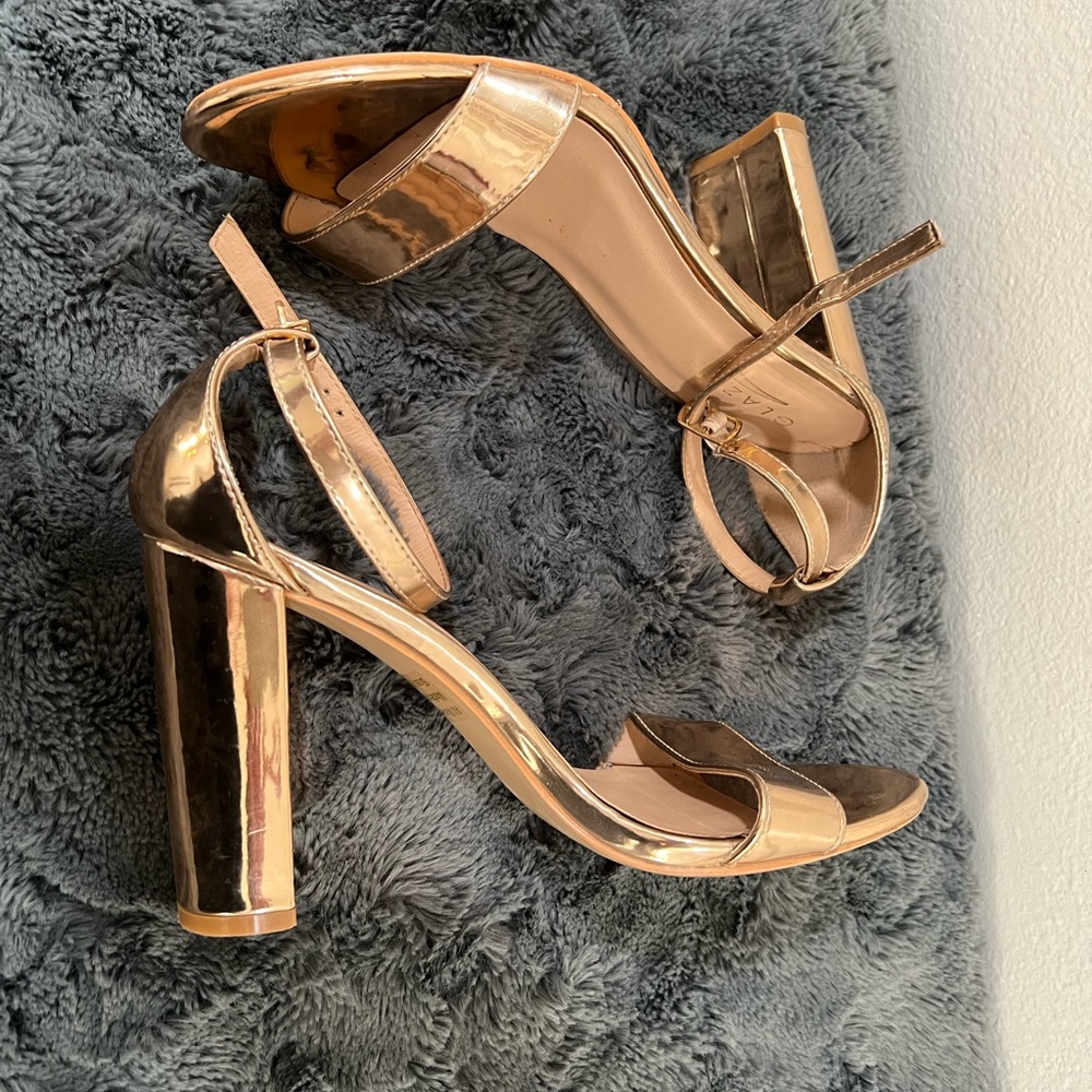 Rose gold heels